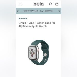 Pela 40/38mm watch band - Like new!